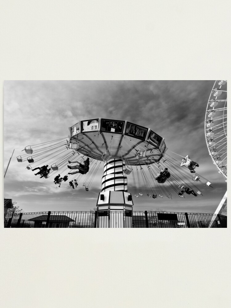 Alternate view of Carnival ride - Chicago, USA Photographic Print