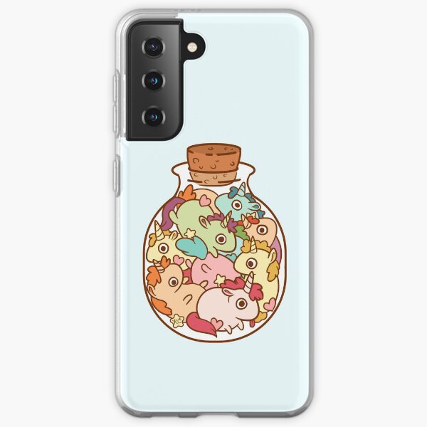 Botella de unicornios Funda blanda para Samsung Galaxy