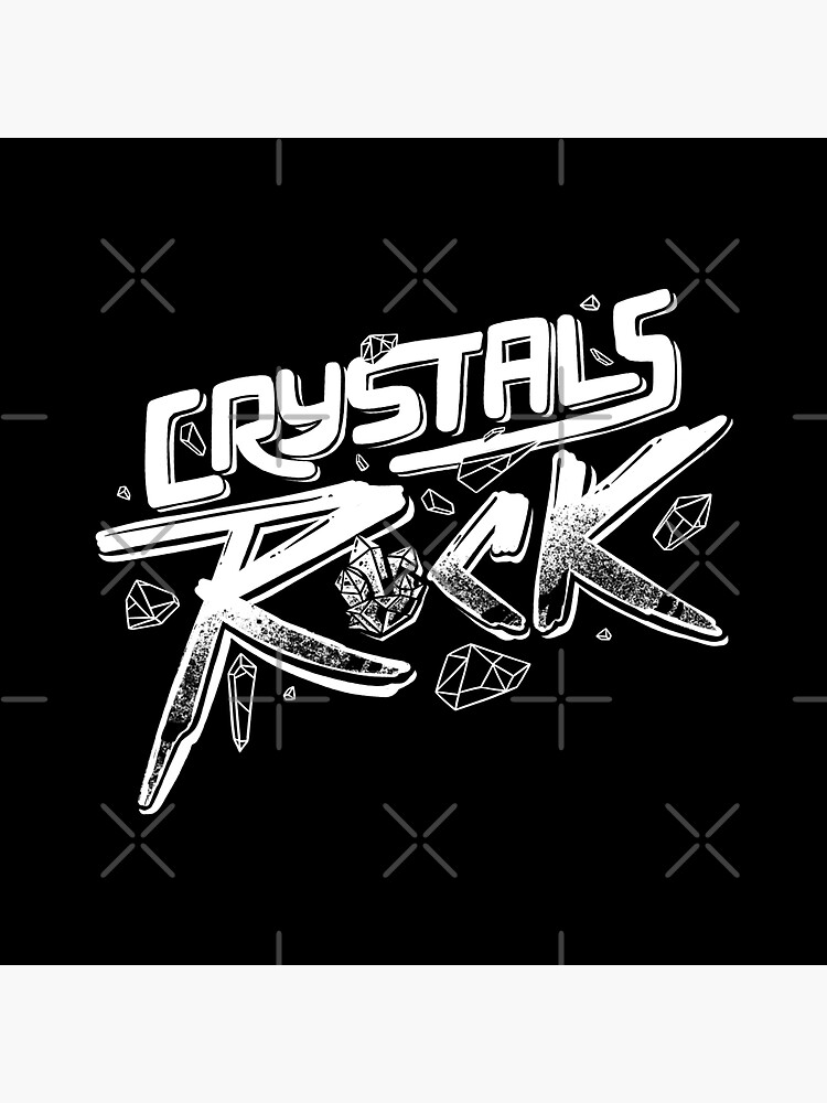 "Crystals ROCK!" Sticker for Sale by tobiasfonseca Redbubble