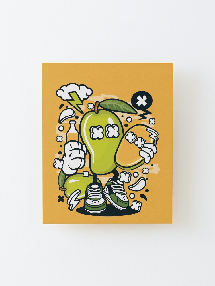 Mango Cartoon Character - Crazy fun art illustration Mango Cartoon Character - Crazy fun art illustration