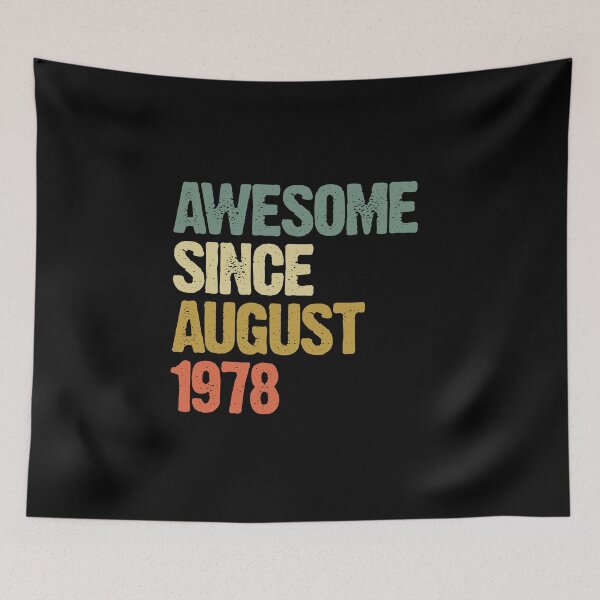 Item preview, Awesome Since August 1978 42nd Birthday Gift designed and sold by vomaria.