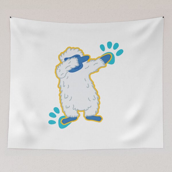 Item preview, Yeti Dabbing Through the Snow designed and sold by friendlyspoon.