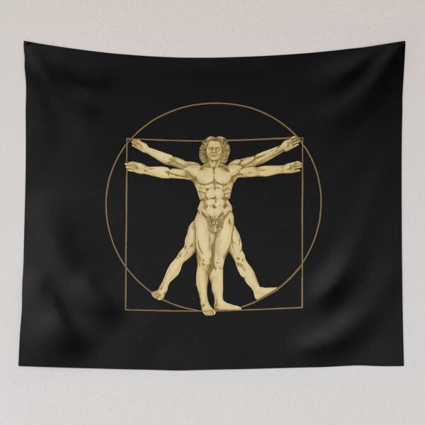 Item preview, Hombre de Vitruvio de Leonardo di Vinci designed and sold by ColorfulMystic.