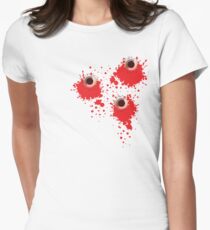 Bullet holes Women's Fitted T-Shirt