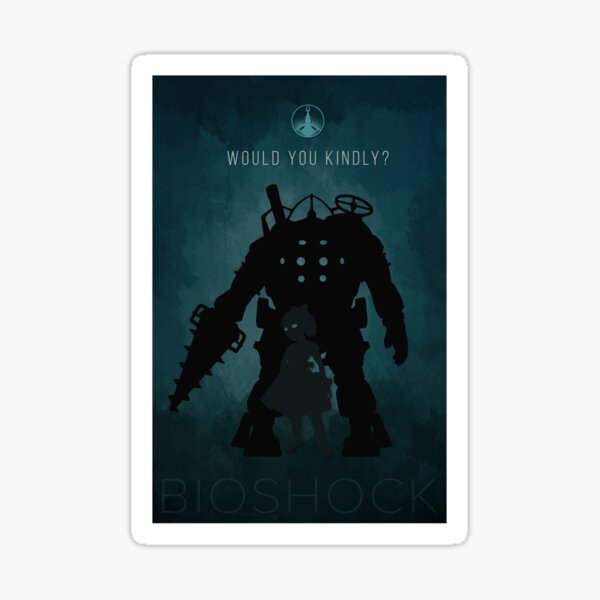 Item preview, Bioshock Silhouette Poster designed and sold by bwundo.
