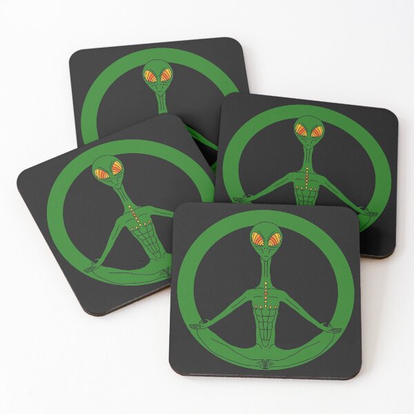 Item preview, Peace symbol of meditating alien designed and sold by Videndomen.