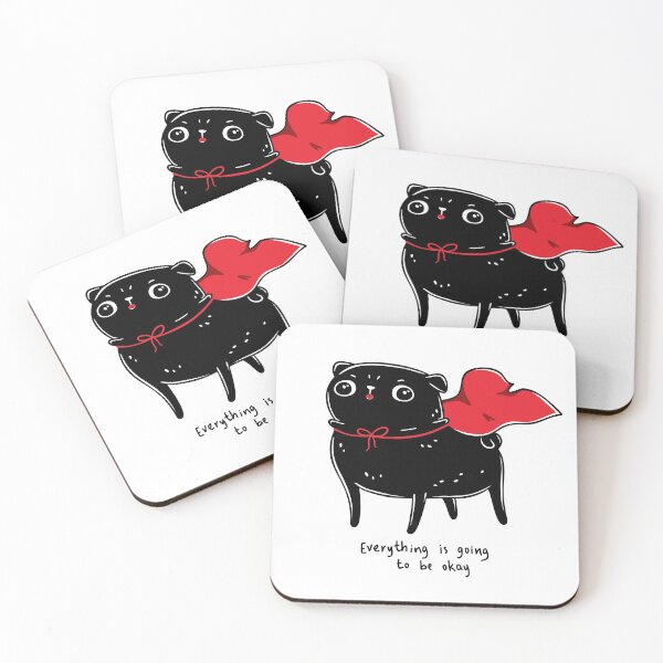 Item preview, Funny Black Pug, Kawaii Cute Hero Dog designed and sold by LydiaLyd.