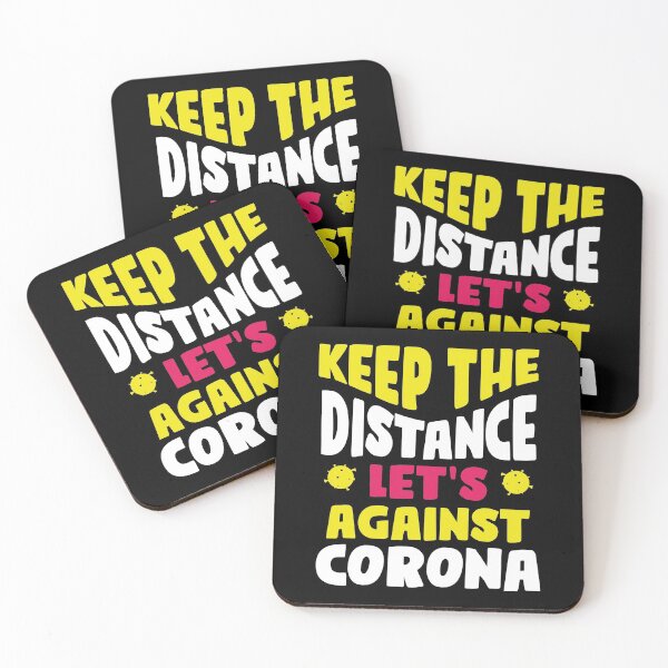 Item preview, Keep The Distance, Lets Against Corona designed and sold by favoritequotes.