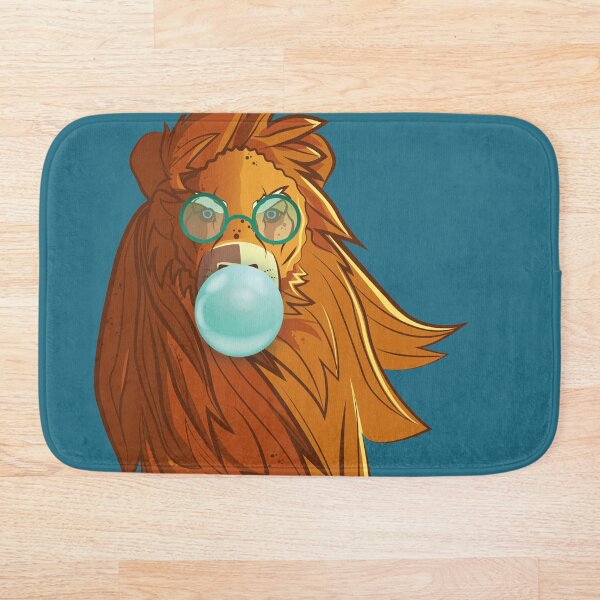 Item preview, Freaky Lion with glasses and bubble gum designed and sold by FreakyAnimals.