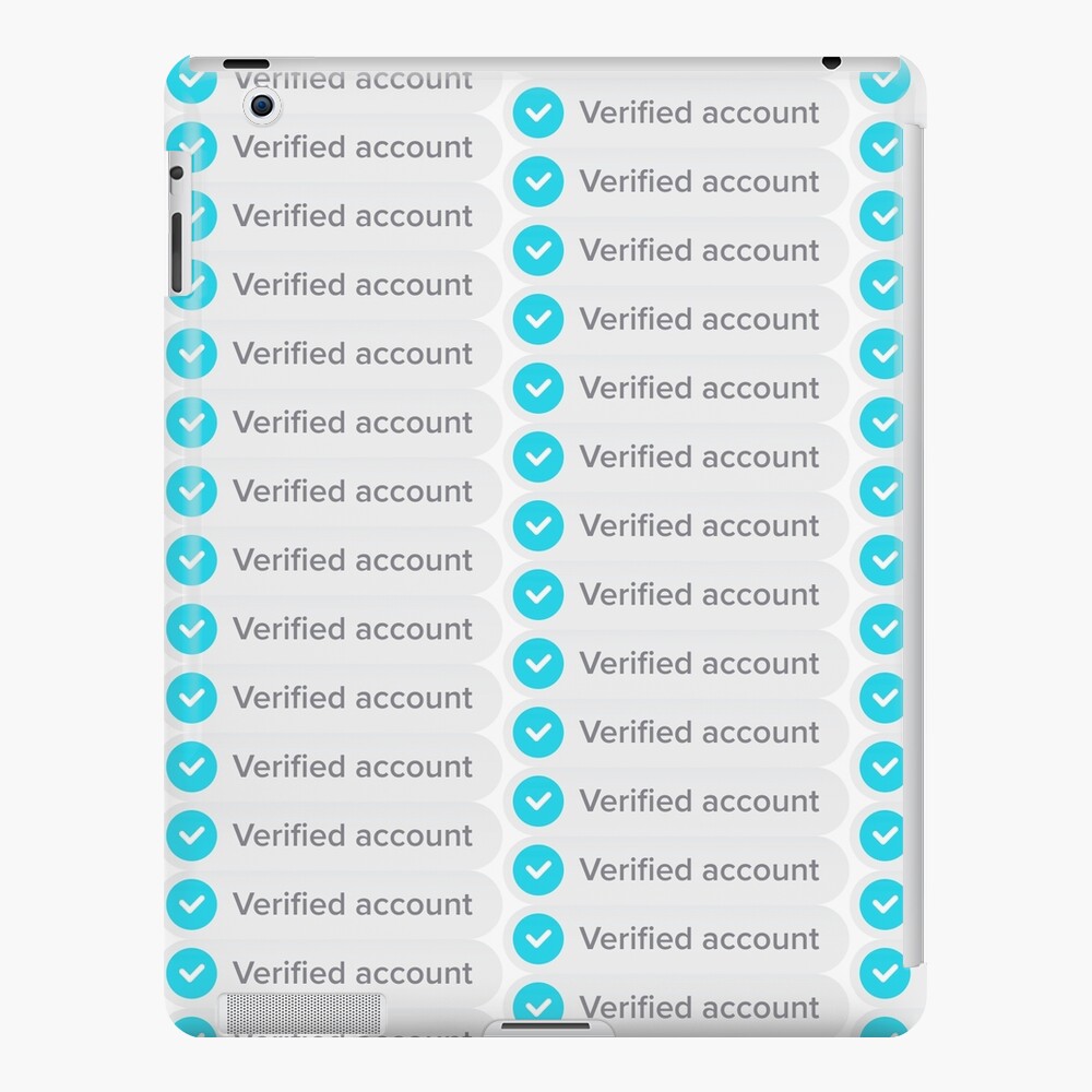 tiktok verified account iPad Case & Skin for Sale by aspolaris17