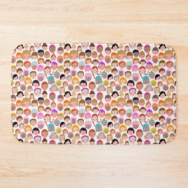 Item preview, LET'S FACE IT female faces portraits designed and sold by stamptout.