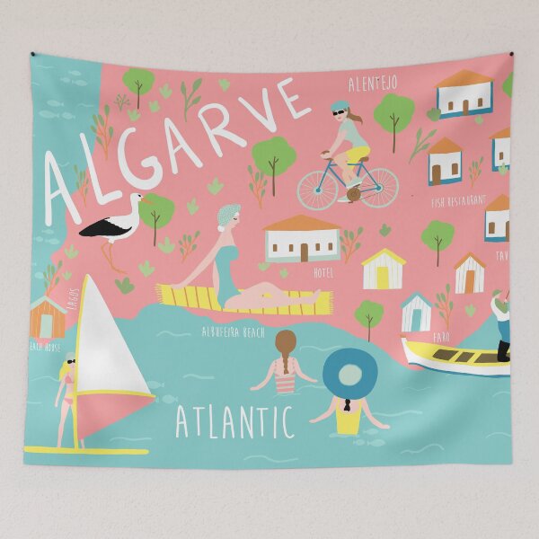 Item preview, Algarve Map designed and sold by MonicaMota.
