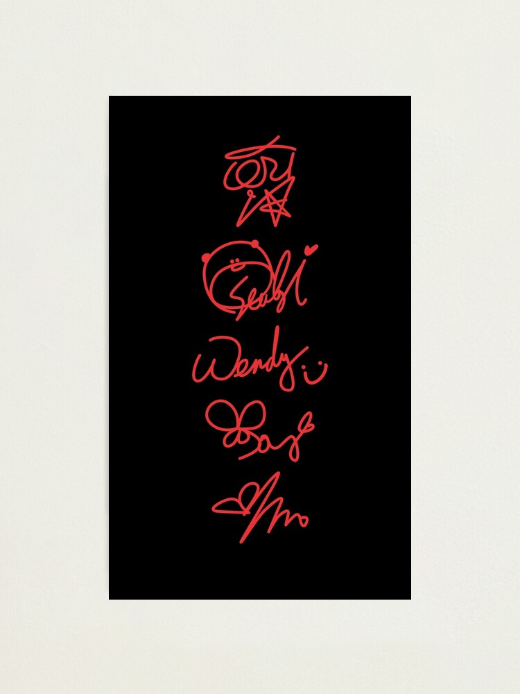 RED VELVET SIGNATURES