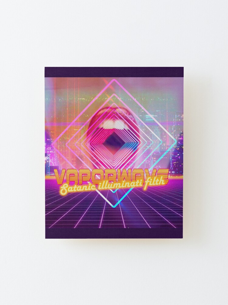 vaporwave illuminati mounted print by printpit redbubble vaporwave illuminati mounted print by printpit redbubble