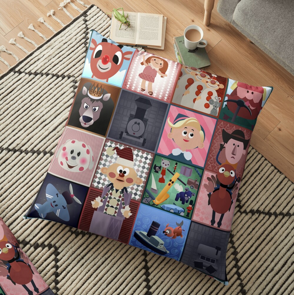 Misfit Squares Floor Pillow