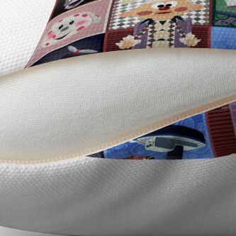 Alternate view of Misfit Squares Floor Pillow