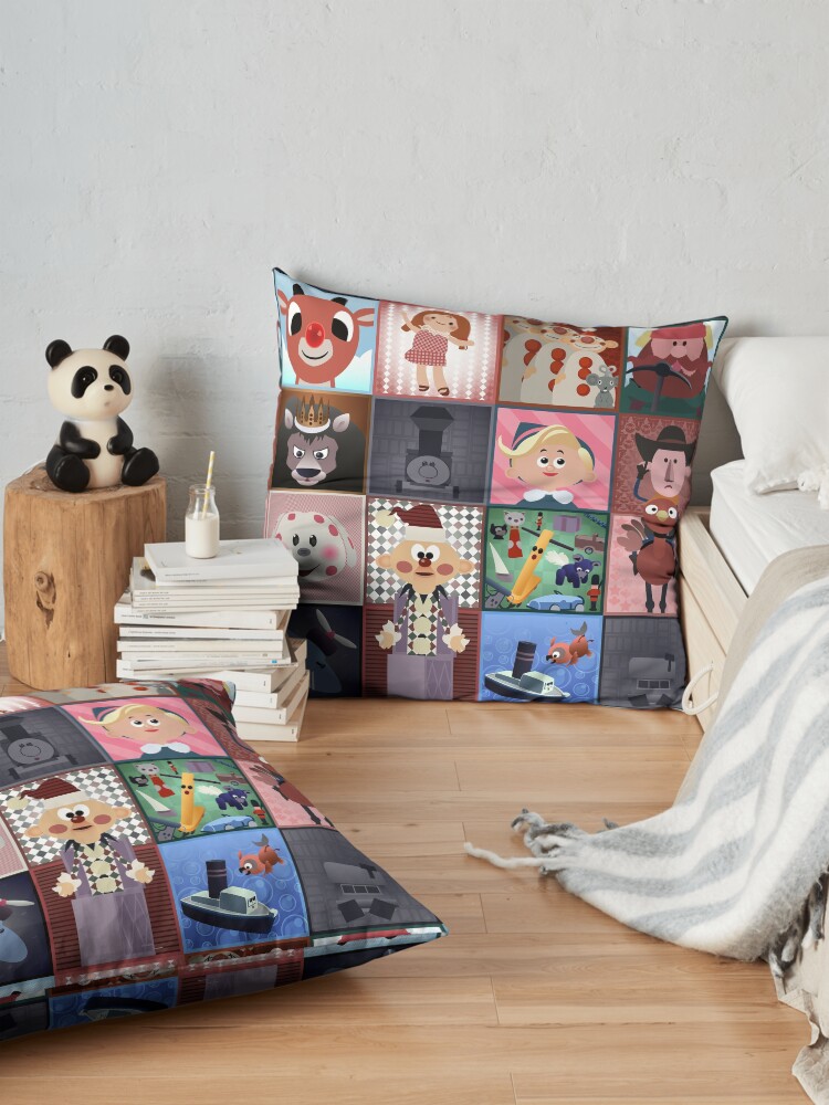 Alternate view of Misfit Squares Floor Pillow