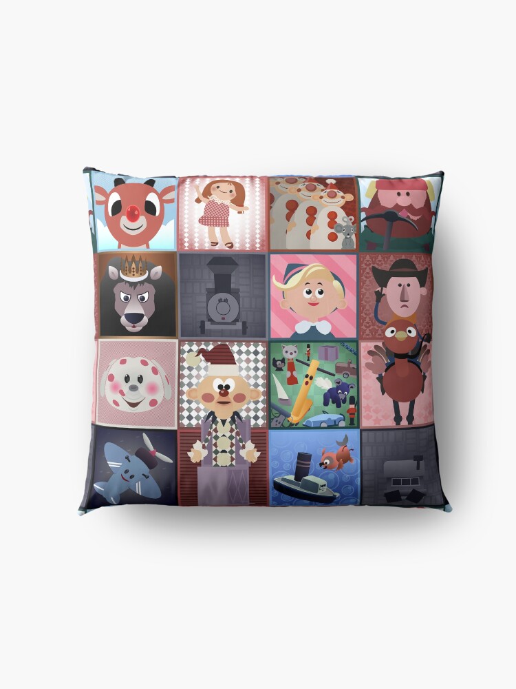 Alternate view of Misfit Squares Floor Pillow