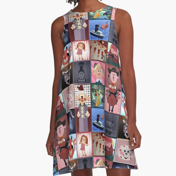 Misfit Squares A-Line Dress
