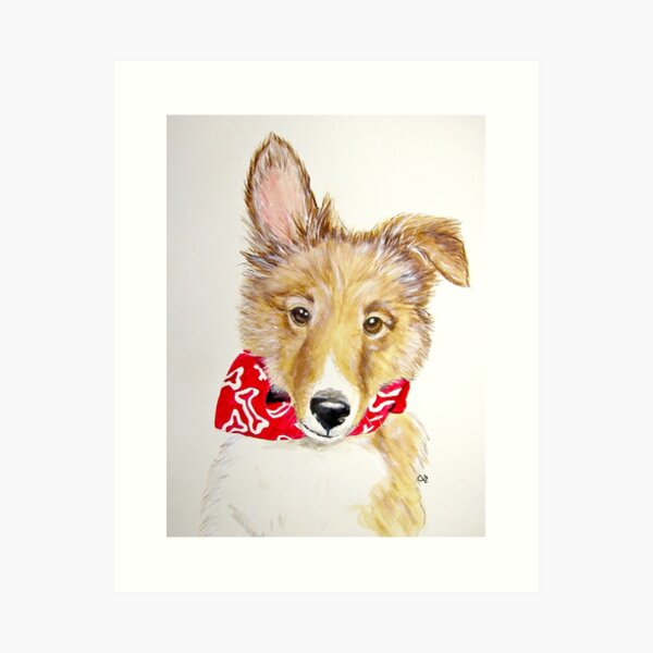 Item preview, Tuck, Shetland Sheepdog Puppy designed and sold by PaintedbyCarol.