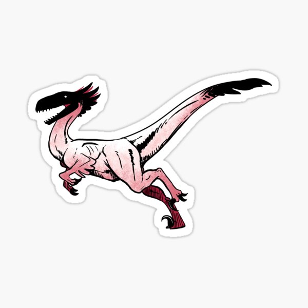 Graphic Veloceraptor Sticker
