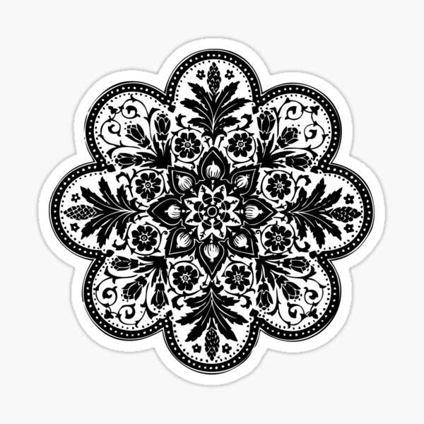 Item preview, Floral Lace Doily Design| Flowers | Vintage Style | Black and White | designed and sold by EclecticAtHeART.