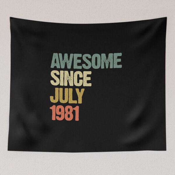 Item preview, Awesome Since July 1981 39th Birthday Gift designed and sold by vomaria.