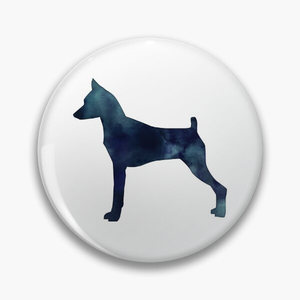 Min Pin Black Watercolor Silhouette Pin