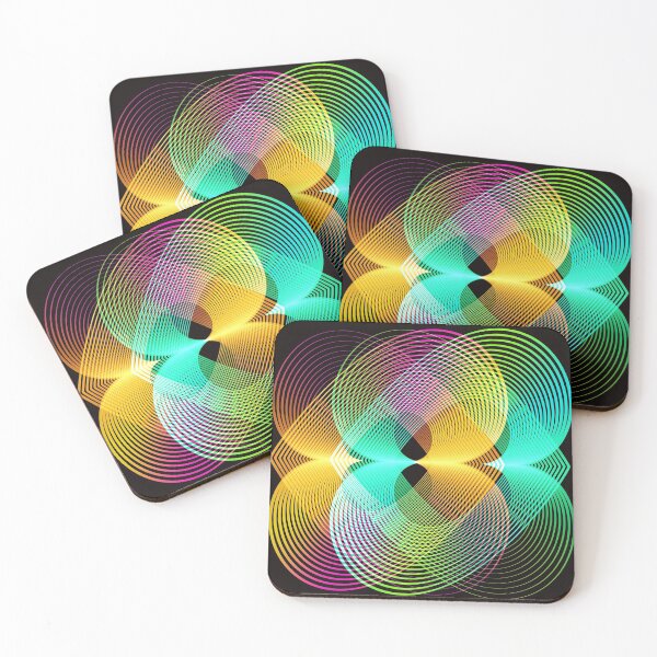 Item preview, Rainbow geometric lineart abstract  designed and sold by Carolina Salazar.