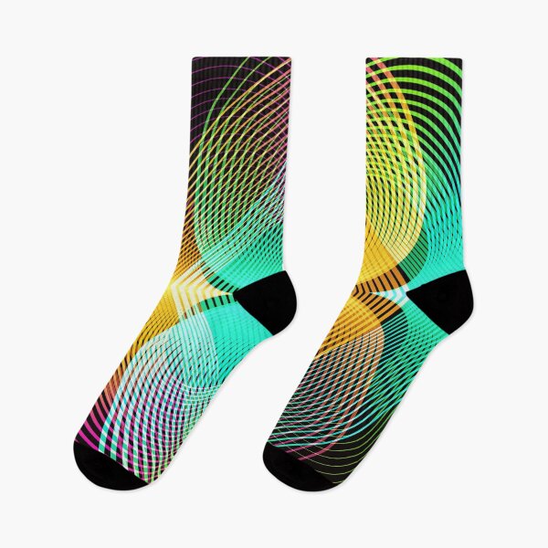 Item preview, Rainbow geometric lineart abstract  designed and sold by Carolina Salazar.