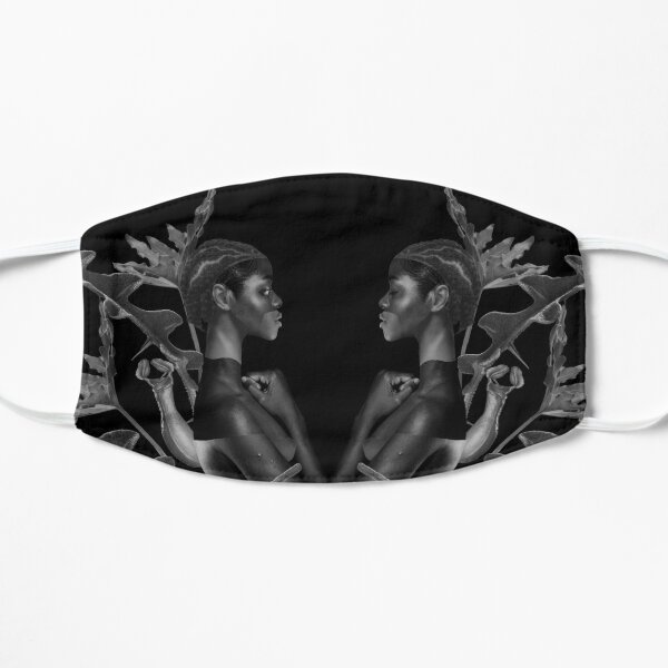 Rebirth of Self - butterfly, nature, metamorphosis Flat Mask