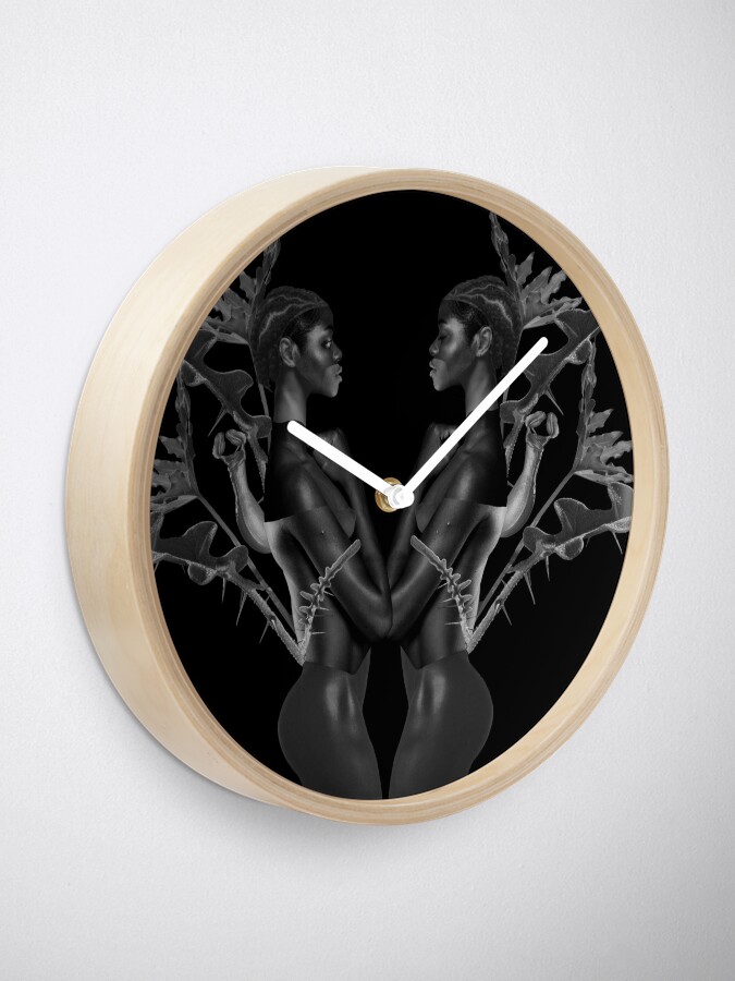 Alternate view of Rebirth of Self - butterfly, nature, metamorphosis Clock