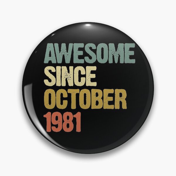 Item preview, Awesome Since October 1981 39th Birthday Gift designed and sold by vomaria.