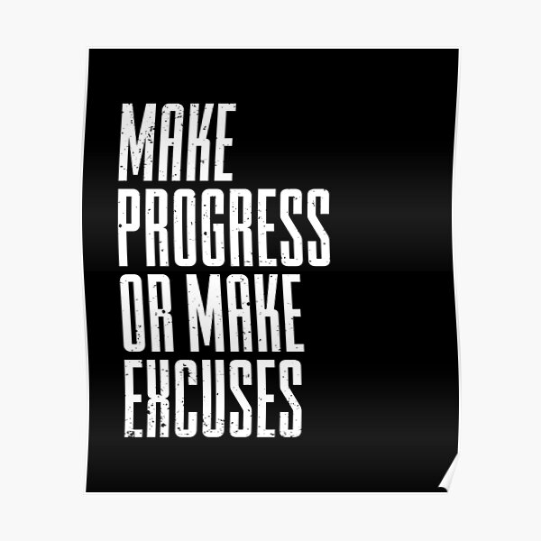 Gym Motivation Workout Quote for Fitness Coach, Trainer Poster