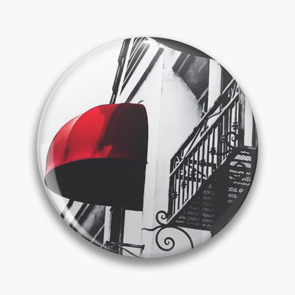 Item preview, building with porch and red awning in the city designed and sold by Mrvell.