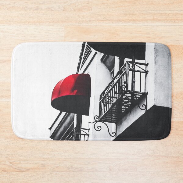 Item preview, building with porch and red awning in the city designed and sold by Mrvell.