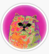 Psychedelic Cat II Sticker