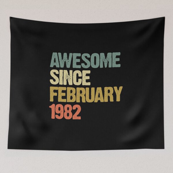 Item preview, Awesome Since February 1982 38th Birthday Gift designed and sold by vomaria.