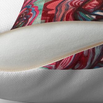 Alternate view of Red and plum Floor Pillow