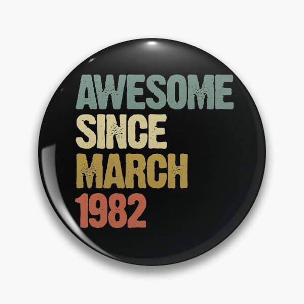 Item preview, Awesome Since March 1982 38th Birthday Gift designed and sold by vomaria.