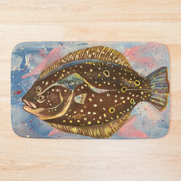 Artikelvorschau, Bunte Flunder Fisch Art entworfen und verkauft von artbymeagan.