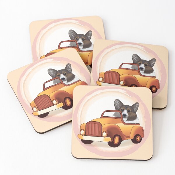 Artikelvorschau, Waliser Corgi-Hund, der Auto fährt entworfen und verkauft von artmuvz.