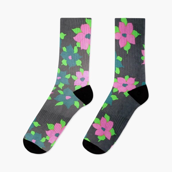 Artikelvorschau, Mutige Blumen in Pink und Blau entworfen und verkauft von DanielleGensler.