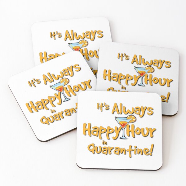 Item preview, HAPPY HOUR INTROVERT SOCIAL DISTANCING MEMES QUARANTINE 2020 GIFT IDEA COVID-19 CORONAVIRUS designed and sold by Nextlevellife.