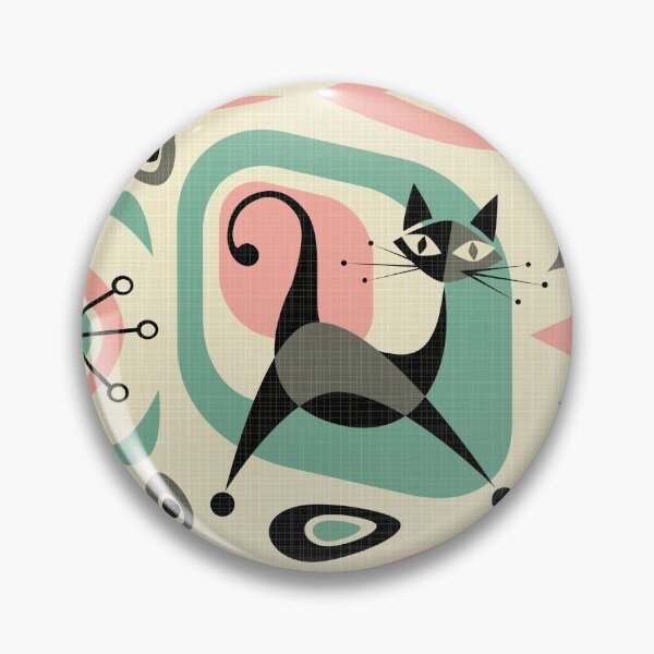 Item preview, Mid Century Cat Abstract designed and sold by studioxtine.