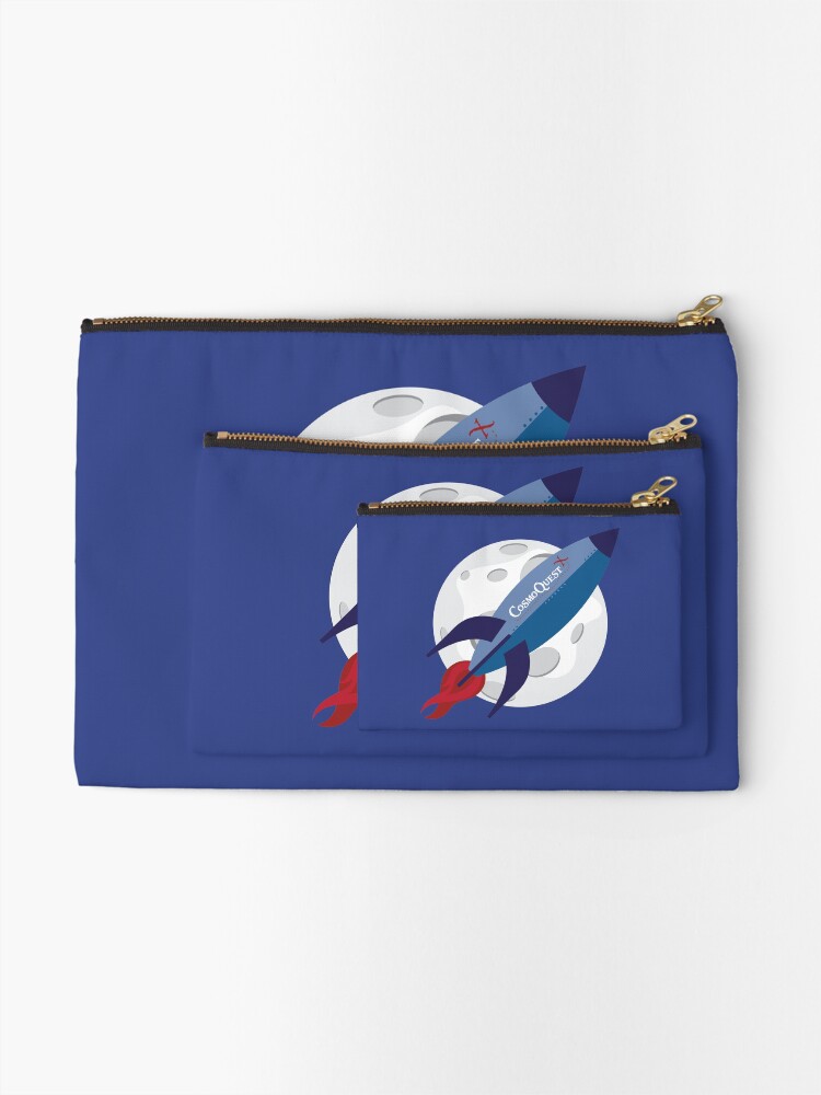 Thumbnail 2 of 4, Zipper Pouch, CosmoQuest Rocket designed and sold by CosmoQuestX.