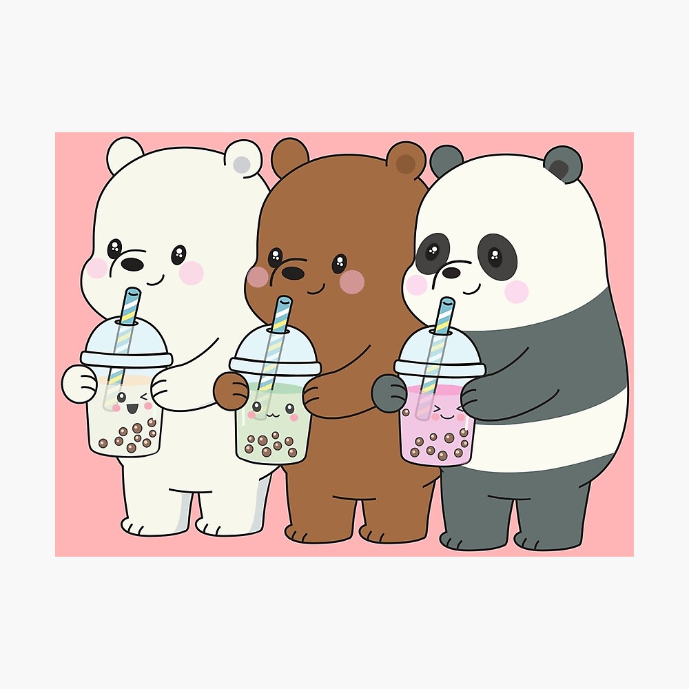 We Bare Bears Metal Print By Plushism Redbubble