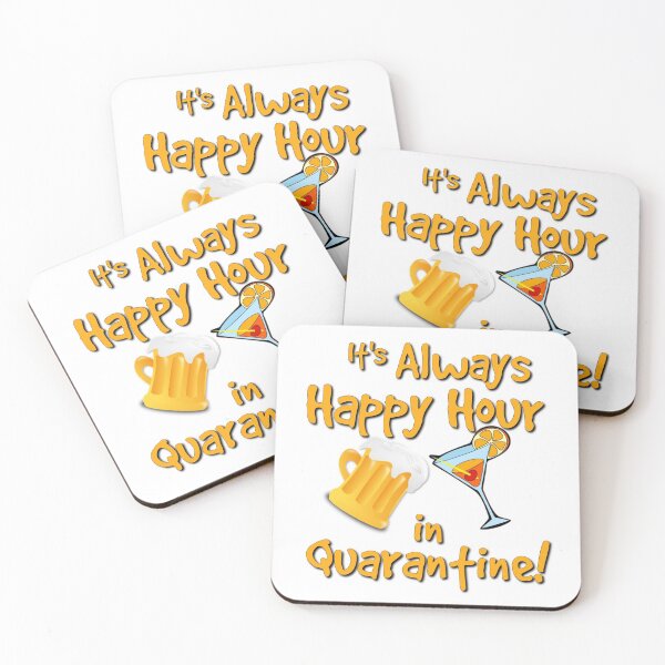 Item preview, HAPPY HOUR INTROVERT SOCIAL DISTANCING MEMES QUARANTINE 2020 GIFT IDEA COVID-19 CORONAVIRUS designed and sold by Nextlevellife.