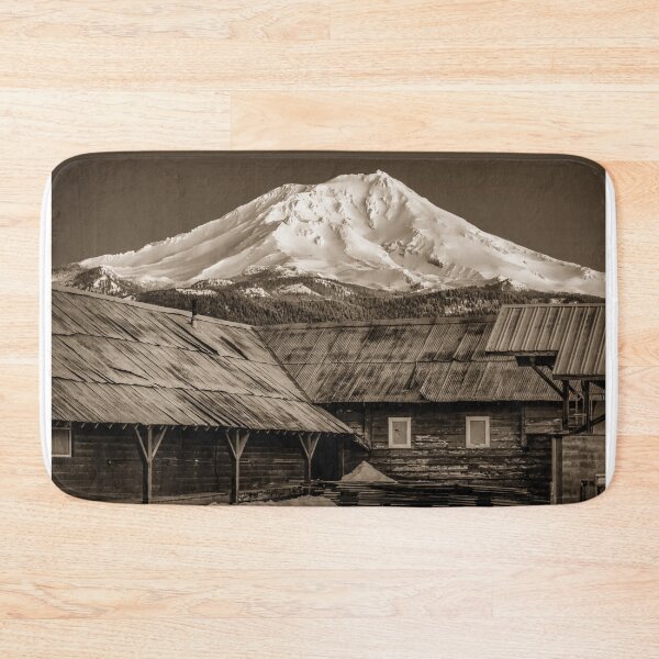 Item preview, Aged Mt. Shasta behind an old building at the Mill in McCloud California designed and sold by MarniePatchett.