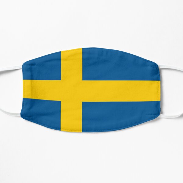 Sweden Flag  Flat Mask